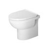 Duravit DuraStyle Basic set de WC au sol à fond creux sans rebord de rinçage 37x48cm avec abattant de WC à fermeture douce blanc SW358501