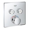 Grohe Smartcontrol Partie de finition pour robinet de douche encastrable thermostatique avec inverseur 2 voies carré chrome SW104922 Grohe Smartcontrol Partie de finition pour robinet de douche encastrable thermostatique avec inverseur 2 voies carré chrome SW104922