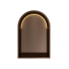 Hotbath &MORE Inbouwbox of inbouwnis Toogmodel - 30x45x10cm - met LED - IP44 -Tuscan - tuscan bronze (brons) SW1246504