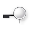 Zack Linea make-upspiegel – rond – 38x26,3 cm – LED-verlichting – 5x vergrotend, dimbaar – Zwart SW1159370