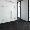 Saniclass Create douchecabine XL 100x140cm profielloos met antikalk en 8mm veiligheidsglas chroom SW223677 Saniclass Create douchecabine XL 100x140cm profielloos met antikalk en 8mm veiligheidsglas chroom SW223677