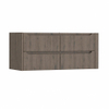 H&R Badmeubelen Juice Wastafelonderkast - 120x45x50cm - rechterhoek afgerond - 4 lades - geïntegreerde greep - tucson oak SW1570824