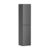 Hansgrohe Xevolos E Armoire haute - 176x40x37cm - 2 portes - façade metallic slate grey - push to open - charnière à gauche - slate matt grey SW995457