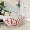 MONDIAZ HOLM DESIGN Baignoire autoportante - 180x85cm - Fire / Talc SW1172797