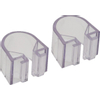 Hansgrohe Metropol Zeepschaalklem - voor glijstang Unica D per set - transparant (zilver) 0450843