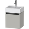 Duravit Ketho.2 Wastafelonderbouwkast - met 1 deur - 43.4x33.8x44cm links - met greep antraciet - betongrijs mat SW772652