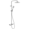 Duravit Shower Systems Douchesysteem - thermostatisch - HOH=15cm - hoofddouche Ø25.2cm - handdouche rond - waterbesparend - lans chroom SW962484