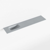 Mondiaz EDEN Fontaine - 110x23x0.9cm - lavabo gauche - sans trous de robinet - pour meuble WC - Solid surface - Plata SW1025889