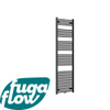 FugaFlow Eccelente Acces badkamer radiator 60x180cm recht middenaansluiting 879watt mat zwart - Black Friday - SW1123348