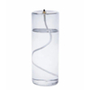 Wellmark lampe à huile 19.5x7.5cm verre recyclé gris SW891020