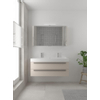 Bruynzeel Bando badmeubelset 120x45cm 2 kraangaten 1 wasbak 2 lades met spiegelkast met softclose Composiet kasjmier grijs SW383318 Bruynzeel Bando badmeubelset 120x45cm 2 kraangaten 1 wasbak 2 lades met spiegelkast met softclose Composiet kasjmier grijs SW383318