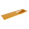 Mondiaz BIG small Ocher solid surface inbouw wastafel 160cm rechts SW424889 Mondiaz BIG small Ocher solid surface inbouw wastafel 160cm rechts SW424889