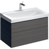 Geberit Xeno2 meuble sous-lavabo 2 tiroirs 88x53cm gris scultura SW417772