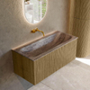 MONDIAZ KURVE-DLUX meuble de salle de bains 100cm couleur Dusk avec 1 tiroir et 0 porte. Lavabo BIG MEDIUM Milieu sans trou de robinet Oza. SW1432986