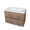 Saniclass Nexxt wastafelonderkast 80x46x55cm 2 softclose greeploze lades met 1 sifonuitsparing MFC Viking Shield SW372510 Saniclass Nexxt wastafelonderkast 80x46x55cm 2 softclose greeploze lades met 1 sifonuitsparing MFC Viking Shield SW372510