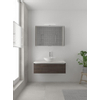 Bruynzeel Giro badmeubelset 49x100x46cm 1 wasbak 1 lade met spiegelkast met softclose composite gladstone SW384308 Bruynzeel Giro badmeubelset 49x100x46cm 1 wasbak 1 lade met spiegelkast met softclose composite gladstone SW384308
