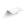 Clou Hammock wastafelblad 70x50.3x14.5cm enkele waskom midden aluite wit mat SW106227 Clou Hammock wastafelblad 70x50.3x14.5cm enkele waskom midden aluite wit mat SW106227
