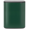 Brabantia Bo Touch Bin Poubelle - 60 litres - seau intérieur en plastique - pine green SW1117294