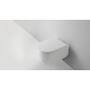 QeramiQ Dely Swirl WC suspendu - 36.5x53cm - à fond creux - sans bride - abattant softclose - blanc mat SW1026265
