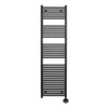 Sanicare Lumara Elektrische Radiator - 170x50cm - 1026W - zwarte thermostaat - rechtsonder - aluminium - mat zwart SW1581518
