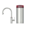 Quooker BE Flex Round kokendwaterkraan - draaibare & uittrekbare uitloop - Combi+ reservoir - Warm / kokend water - RVS SW795575