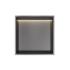Hotbath &MORE Boîte encastrée ou niche encastrée - 30x30x10 - avec LED IP44 - Gunmetal brossé PVD SW1246563
