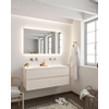 Mondiaz VICA Meuble Linen avec 4 tiroirs 120x50x45cm vasque lavabo Moon double sans trou de robinet SW411030