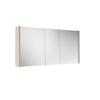 Saniclass Prime Armoire de toilette avec miroir - 120x63x16cm - panneaux latéraux inclus - chêne clair SW910744