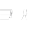 Marenza Universo afwateringsprofiel/lekstrip/waterkering - universeel - 200cm inkortbaar - voor 6mm glas - transparant SW1120153