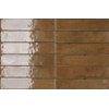 ÉCHANTILLON Ceralto Pavero Core Carrelage mural - 6X27cm - 7.7mm - Rectangle - Terracotta brillant SW1220889