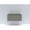 H&R badmeubelen Juice Meuble sous-vasque - 100x45x40cm - angles arrondis - façade 3D - 1 tiroir - poignée intégrée - beige mat SW867642