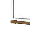 FugaFlow Eccelente Vetro Cabine de Douche - 90x140x200cm - charnières - poignée de porte - plat - verre fumé - Cuivre brossé PVD (Cuivre) SW1222897