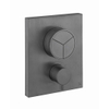 Crosswater Crossbox Douchekraan - thermostatisch - geschikt voor 3 functies - push - slate gunmetal (antraciet) SW927994