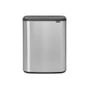 Brabantia Bo Touch Bin Afvalemmer - 60 liter - kunststof binnenemmer - matt steel fingerprint proof SW1117295