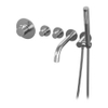 Brauer Brushed Edition inbouw badthermostaat met uitloop staafhanddouche met inbouwdeel geborsteld rvs PVD SW374415 Brauer Brushed Edition inbouw badthermostaat met uitloop staafhanddouche met inbouwdeel geborsteld rvs PVD SW374415