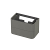 INK Concept R Wastafelonderkast - 80x45x52cm - 2 lades - opliggende grepen - gefreesd - afgeronde hoeken - MDF lak - mat beton groen SW1405631