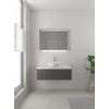 Bruynzeel Giro badmeubelset 49x100x46cm 1 wasbak 1 lade met spiegel met softclose composite grafiet SW384244 Bruynzeel Giro badmeubelset 49x100x46cm 1 wasbak 1 lade met spiegel met softclose composite grafiet SW384244