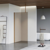 FugaFlow Eccelente Vetro Douche à l'italienne - 120x200cm - Fumé - Bras plafond - Cuivre brossé SW1124722