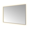 Hotbath &MORE Spiegel - 120x80cm - directe en indirecte LED - color changing - spiegelverwarming - dimbaar - met afstandsbediening - PVD - mat wit (antraciet) SW1246032
