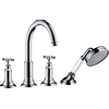 Hansgrohe AXOR Montreux afbouwdeel v. 4-gats tegelrandkraan m. handdouche m. kruisgreep chroom GA65281 Hansgrohe AXOR Montreux afbouwdeel v. 4-gats tegelrandkraan m. handdouche m. kruisgreep chroom GA65281