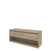 Proline top ensemble de meubles bas 140x46x55.2cm meuble avec étagère chêne brut et plaque de recouvrement chêne brut SW657140