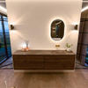 Mondiaz CIRO-DLUX Meuble de salle de bains - 190x45x50cm - Plan vasque solid surface Oza - 1 bassin à droite - sans trous de robinet - 4 tiroirs - Dusk SW1533316