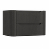 H&R Badmeubelen Juice Wastafelonderkast - 80x45x50cm - afgeronde hoeken - 2 lades - geïntegreerde greep - basalt SW1488587