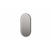 INK SP21 miroir – ovale – 80 x 40 cm – LED indirecte – chauffage de miroir – Metal black brossé (anthracite) SW955885