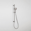 Fortifura Calvi Ensemble barre de douche - coude d'alimentation mural intégré - flexible de douche métal - douchette ronde - Gunmetal brossé PVD SW1210185