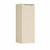 H&R Badmeubelen Juice Halfhoge kast - 40x35x100cm - met ronde hoeken - 3D-front - 1 deur - rechtsdraaiend - merino SW1488637