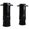 GO by Van Marcke - Helion - jeu de pieds pour receveur de douche 140cm - 15 pièces - noir SW401283