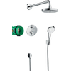 Hansgrohe Croma select s showerset compleet met ecostat s thermostaat chroom TWEEDEKANS OUT14532