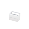 INK Wastafelonderkast - 70x45x52cm - 2 lades - greeploos - MDF lak - Hoogglans wit SW1443702