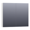 Saniclass Plain Spiegelkast 80x70x15cm Hoogglans Wit SW393092 Saniclass Plain Spiegelkast 80x70x15cm Hoogglans Wit SW393092